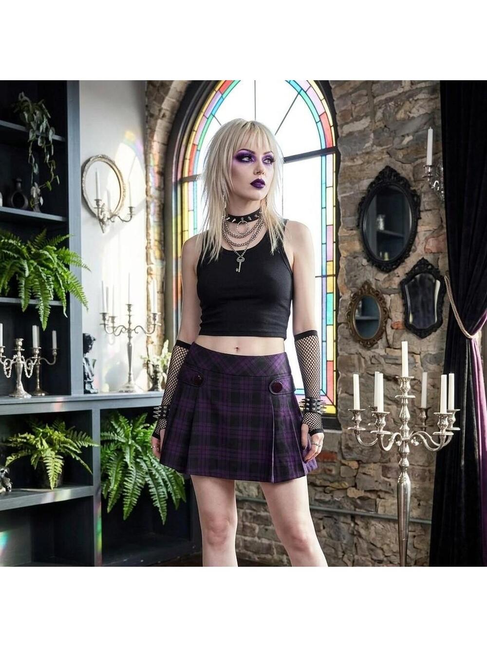 Women's Purple Skirt